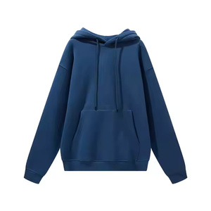 Unisex 100% Cotton Hoodie Custom Embroidered Solid Pattern Sweatshirts Plain Dyed Winter Season Collection Low MOQ Wholesale for - Product Image 4