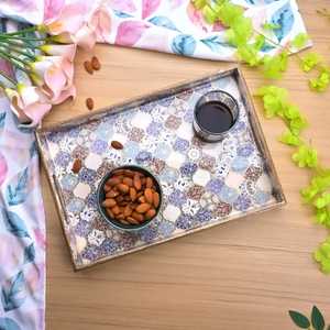 ชุดถาดไม้หลากสีสไตล์โมร็อกโกสุดหรู 3 ใบ สำหรับเสิร์ฟและตกแต่ง ขายส่งราคาดีที่สุด - Product Image 6