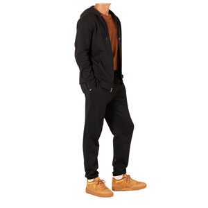 Sudadera con capucha de lana de algodón 100% para hombre, ropa de invierno cómoda transpirable HeavyGSM de alta calidad, cremallera completa bordada - Product Image 3