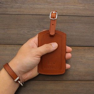 Valise en cuir Etiquettes bagages personnalisées Etiquette bagage Vintage Luxe Véritable LLT-0015 - Product Image 2