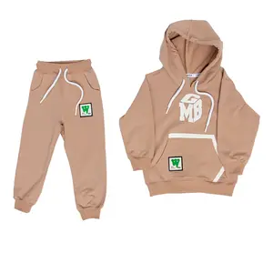 Great Quality Boys' Hoodie Jogger Sets 2-thread Footer Fabric From Uzbekistan Custom Orders Available