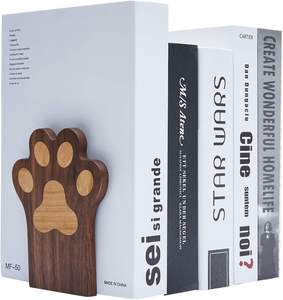 Sujetalibros de pata Sujetalibros antideslizante para estantes Sujetalibros de alta resistencia Soporte de libros para libros/CDs1 par - Product Image 4