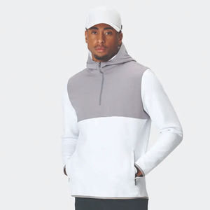 เสื้อฮู้ดดี้เนื้อผ้าคอตตอนระบายอากาศสำหรับผู้ชายเสื้อมีซิปแบบรูดซิปรูดซิปรูด - Product Image 3