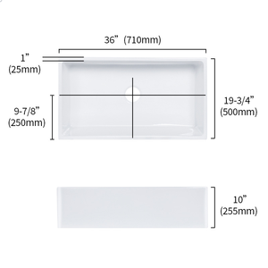 Bán buôn hiện đại phong cách vuông trắng gốm duy nhất Bát phòng tắm bồn rửa với chải bề mặt cho khách sạn sử dụng - Product Image 4