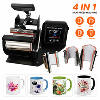 Presse à chaud 4-en-1 pour tasses de 11oz, 12oz, 17oz – Machine d'impression par sublimation multi-tailles pour logos personnalisés et entreprises