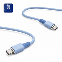 Câble de données magnétique en silicone tressé Type-C vers Type-C 100 cm 100 W Charge rapide USB-C PD Câble multifonction pour iPhone