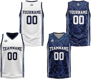 Maillot de sport unisexe personnalisé de haute qualité, sans manches, respirant, à séchage rapide, réversible, motif 3D, uniforme de basketball personnalisé - Product Image 3
