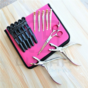 2023 Newest Hair Salon Kit in Silver Polish Finishing Worldwide Hot Sell Hair Extension <b>Tools</b> <b>Case</b> Set - Product Image 4