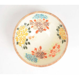 Vaisselle en bois pur de taille moyenne de haute qualité bol rond autocollant en bois avec un design moderne pour la soupe de fournitures - Product Image 2