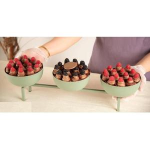 Modern Luxury Designer Table Top <b>Sweets</b> Candies Serving Bowl High Quality 3 Metal Eco Friendly Handmade Stand Chocolate Bowls - Product Image 1