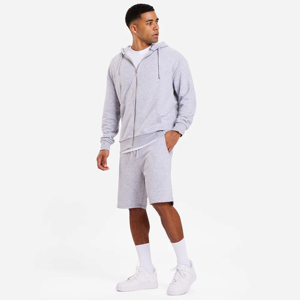 Sudadera con capucha y cremallera personalizada con cremallera en blanco 500gsm Sudadera con capucha mezclada de algodón Sudadera con capucha con cremallera para hombre de lana de peso pesado para la venta - Product Image 2