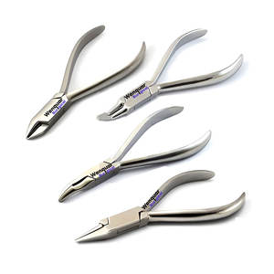 4 pièces d'outils dentaires orthodontiques Wenquar : pinces pour fil léger, pliage de fil fin, pliage d'archwire, outils de dépose d'orthodontie - Product Image 1