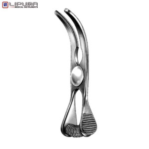 Abrazaderas de Bulldog atraumáticas GLOVER, abrazaderas vasculares curvas de 5,5 cm, instrumentos médicos de tejido de agarre atraumático quirúrgico no aplastante - Product Image 2