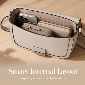 Bolso de Hombro de Cuero PU Estilo Vintage para Mujer, Marca Mifaktory, Gran Capacidad, Bolso Bandolera de Moda - Product Image 3