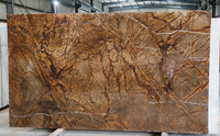 Dalles de marbre polies en pierre naturelle de jade rouge de la mer noire, design moderne Simpson, étanches, pour murs et sols d'hôtels, Inde