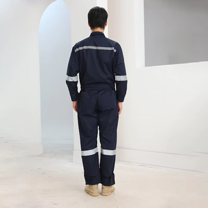 Overol de Trabajo de Manga Larga para Otoño e Invierno, Transpirable, de Algodón, Reflectante, Uniforme de Verano para Talleres de Fábrica - Product Image 4