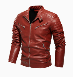 Chaqueta de Cuero Clásica para Hombre y Mujer, Chaqueta Bomber Elegante y Casual, Perfecta para Uso Diario - Product Image 2