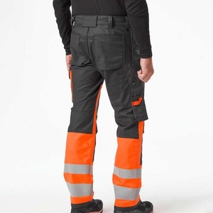 Pantalons de travail pour hommes de haute qualité 100% coton, respirants, décontractés, cargo, avec caractéristiques réfléchissantes, vêtements de travail droits - Product Image 2