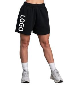 กางเกงขาสั้นเล่นยิมของผู้หญิงทำจากผ้าฝ้ายระบายอากาศได้ดีเหมาะสำหรับใส่เล่นฟิตเนสออกกำลังกาย - Product Image 1