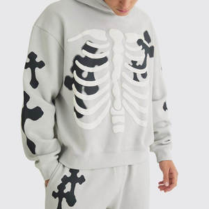 Conjunto Deportivo Casual para Hombre del Mejor Fabricante, 100% Algodón, Estampado en Relieve, Ajuste Cómodo, Precios Razonables, Temporada de Invierno - Product Image 3