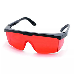 安全眼鏡工業用アンチグレアレッドレンズ作業安全メガネ - Product Image 1