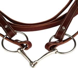 Bride de cheval de trait en cuir de haute qualité personnalisée en gros - Product Image 4