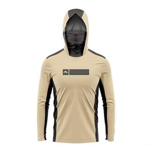 Sweat à capuche de pêche personnalisé à séchage rapide en polyester avec impression par sublimation, faible MOQ, protection UPF 50 - Product Image 2