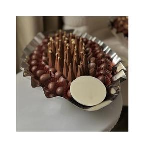 Bol à chocolat de table design vintage Bol en métal argenterie de haute qualité pour les mariages ou les occasions spéciales Prix de gros - Product Image 1