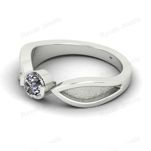 Joyería de circón delicada de plata de ley de 5mm más vendida con ajuste de bisel fabricación mayorista personalizada para mujeres para fiestas - Product Image 5