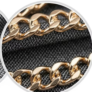 Motif de chaîne en verre avec strass pour vêtements, matériau en verre de haute qualité, brillant, durable, caractéristiques : sacs, chaussures, artisanat, fournitures de couture - Product Image 2