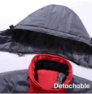 Veste de Ski Snowboard d'hiver imperméable pour hommes poche avant à capuche coupe-vent de haute qualité toile tissu chaud pour l'extérieur - Product Image 3