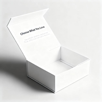 Boîte à bijoux en carton personnalisée de luxe avec fermeture magnétique, portable, écologique, imperméable, boîte à cadeaux, portefeuille, boîte à monnaie, gaufrée