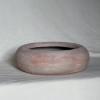 Kit de jardinières et Pots d'intérieur/d'extérieur en forme de beignet en métal terracotta vintage artisanal Design rond pour la décoration de jardin à la maison