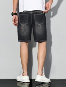 Pantalones cortos de mezclilla rectos de estilo vaquero para hombre, pantalones cortos transpirables de verano de alta calidad, desteñidos al sol para hombres, MOQ bajo, alta calidad - Product Image 3