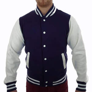 Vestes de baseball universitaire vente en gros Blousons bombardiers Letterman de haute qualité pour hommes avec logo personnalisé et broderie - Product Image 1