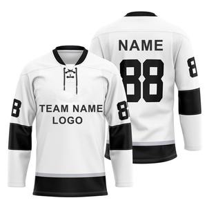 Uniforme de Hockey sobre Hielo Sublimado de Estilo Único y Alta Calidad 2021, Conjunto de Camisetas al por Mayor OEM, Nombre del Equipo, Precio Económico, 100% Poliéster - Product Image 6