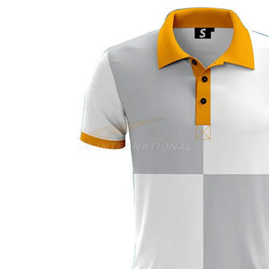 Diseña tu propia camiseta Polo Logotipo personalizado Sublimación Impreso Polo de golf Secado rápido Poliéster Uniformes deportivos para hombre - Product Image 3