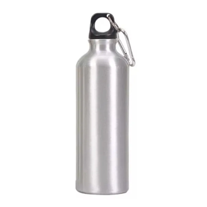 Bottiglia in Alluminio da 650ml per Sublimazione con Moschettone Cilindro Metallico Personalizzabile e Stampabile - Product Image 1