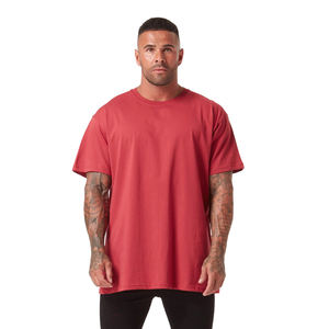 เสื้อยืดผู้ชายผ้าฝ้ายหนาแขนสั้นทรงโอเวอร์ไซส์แบบออกแบบได้ตามต้องการ - Product Image 5