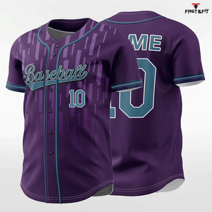 Camiseta de béisbol personalizada de tendencia superior para hombre con logotipo de equipo Camiseta de béisbol de softbol transpirable Técnica impresa - Product Image 5
