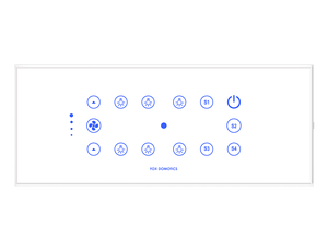 Fox Domotics Smart Home System 6 Gang Smart Touch Interruptores de pared Acabado en vidrio blanco/negro con conectividad Wifi - Product Image 4