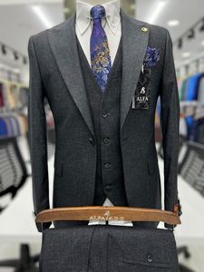 Ropa de negocios de colores para hombre, traje combinado de alta calidad, tres piezas, novedad, cuatro estaciones - Product Image 2