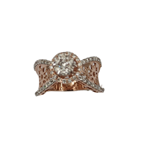 Anillo de diamantes para mujer de alta demanda para fiestas de boda y compromiso Joyas elegantes y deslumbrantes para la venta de exportación - Product Image 2