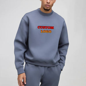 Nouveau arrivé 2025 100% coton hommes sweat personnalisé brodé logo lourd 500GSM confortable homme sweat - Product Image 6