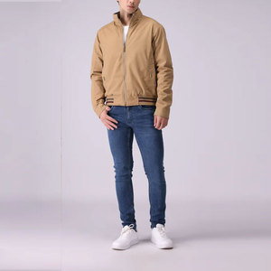 แจ็กเก็ตผ้าฝ้ายสำหรับผู้ชายเสื้อแจ็คเก็ตลำลองมีกระดุมพิมพ์โลโก้ - Product Image 2