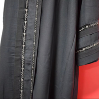 Abaya marocaine élégante, robe en tissu traditionnel, accessoire de mode, Moroccansoul, impression par décharge, Maroc