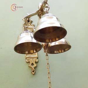 Cloche de porte en métal Vintage minimaliste avec bouton de porte cintre arbre de noël cloches ensemble de 3 pièces maison hôtel complexe décor - Product Image 2