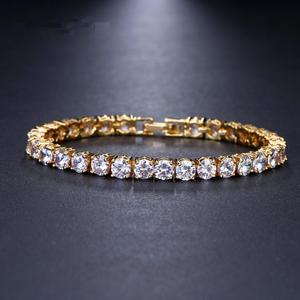 Pulsera de tenis de moissanita VS1 de 15 quilates con corte baguette, chapada en oro blanco y rodio, para mujer, ideal para bodas y fiestas, de plata de ley 925 - Product Image 2