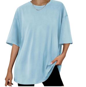 Oversized Acid Wash <b>Tshirt</b> High Quality Heavyweight Crew Neck Loose Fit Summer Streetwear Boys' Wholesale Short Sleeve Knitted - Product Image 4