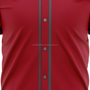 Unisex Baseball Jersey Breathable 100% Polyester Sportswear with Plus Size Front Letter Pattern and Logo for Softball Adults - Product Image 2